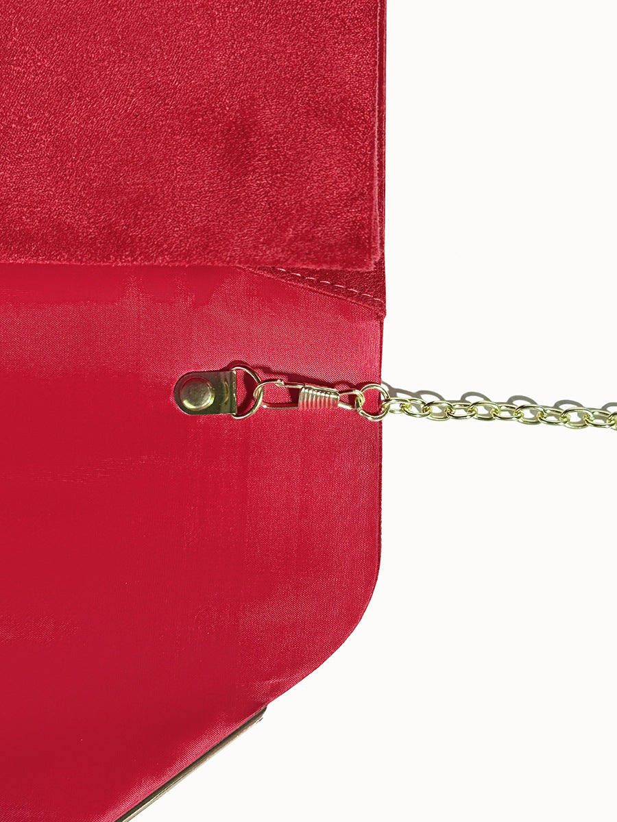 Noctura Wildleder Samt Umschlag Clutch