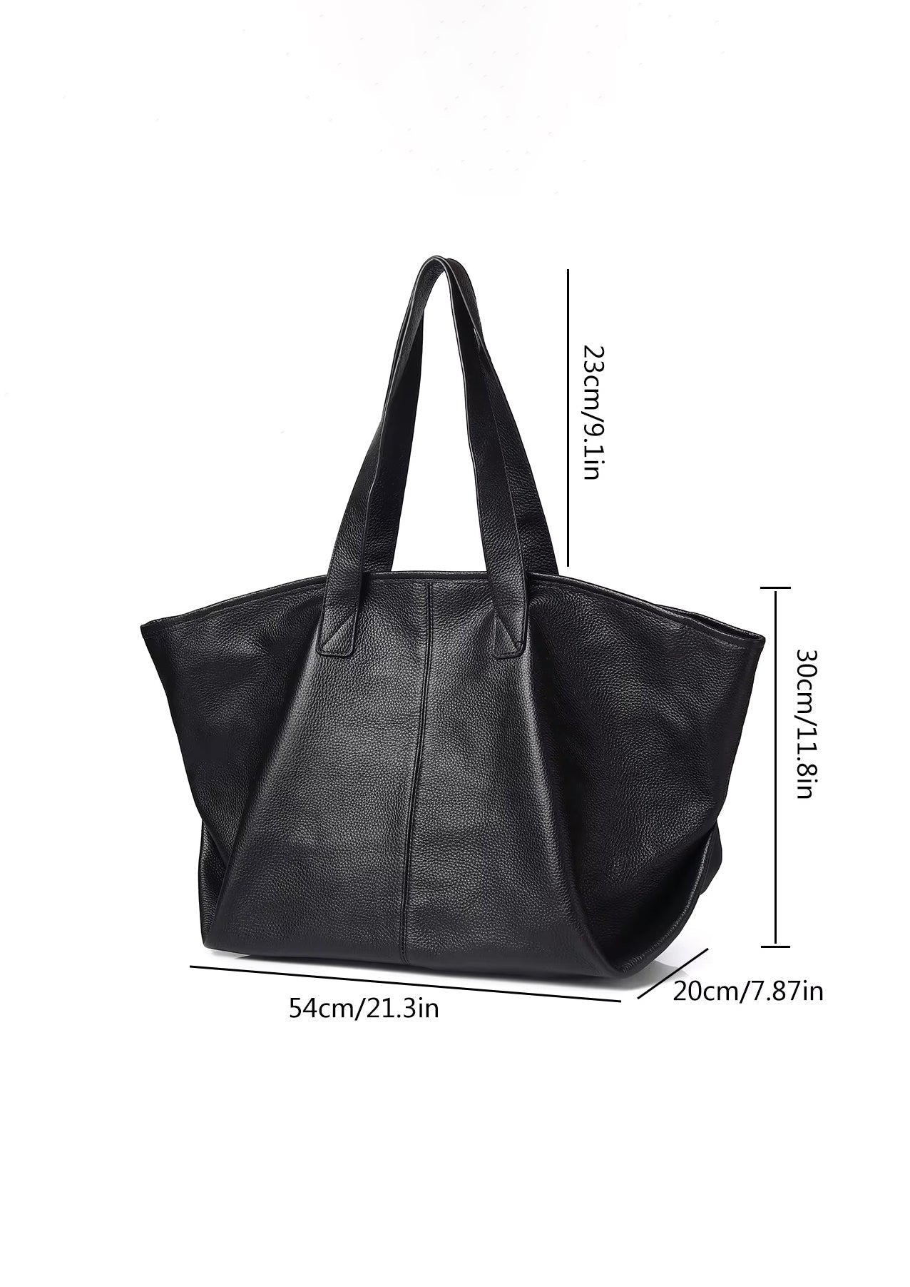 Livia genarbte Luxus-Shopper Tasche
