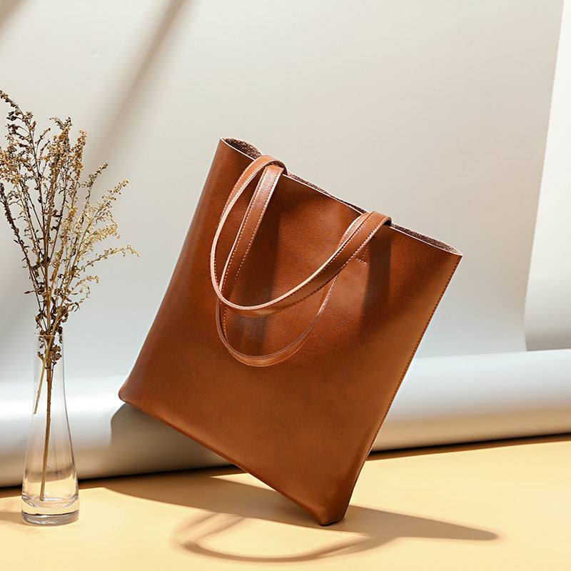Strukturierte Leder-Tasche