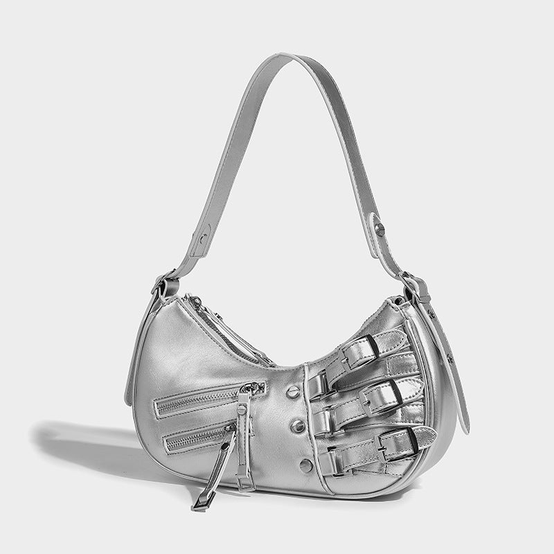LunaEdge Schnallen Halbmond Hobo Tasche