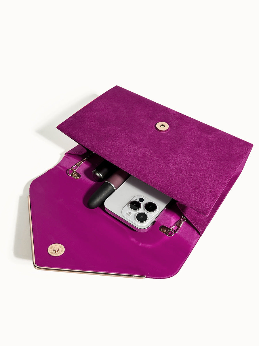 Noctura Wildleder Samt Umschlag Clutch
