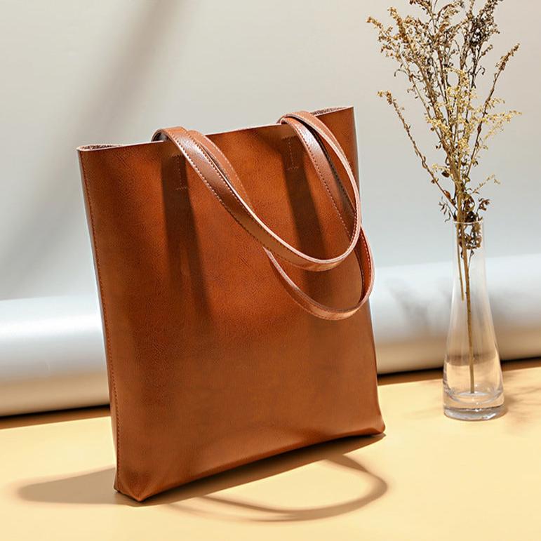 Strukturierte Leder-Tasche