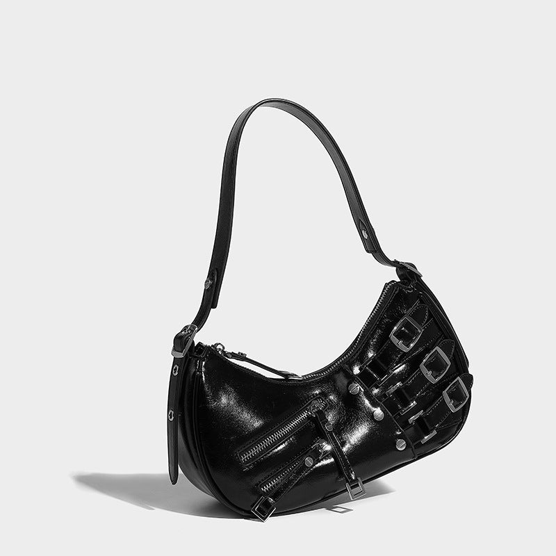 LunaEdge Schnallen Halbmond Hobo Tasche