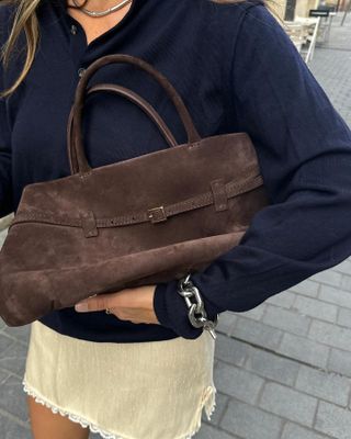 Comelia Vegan Suede Tote