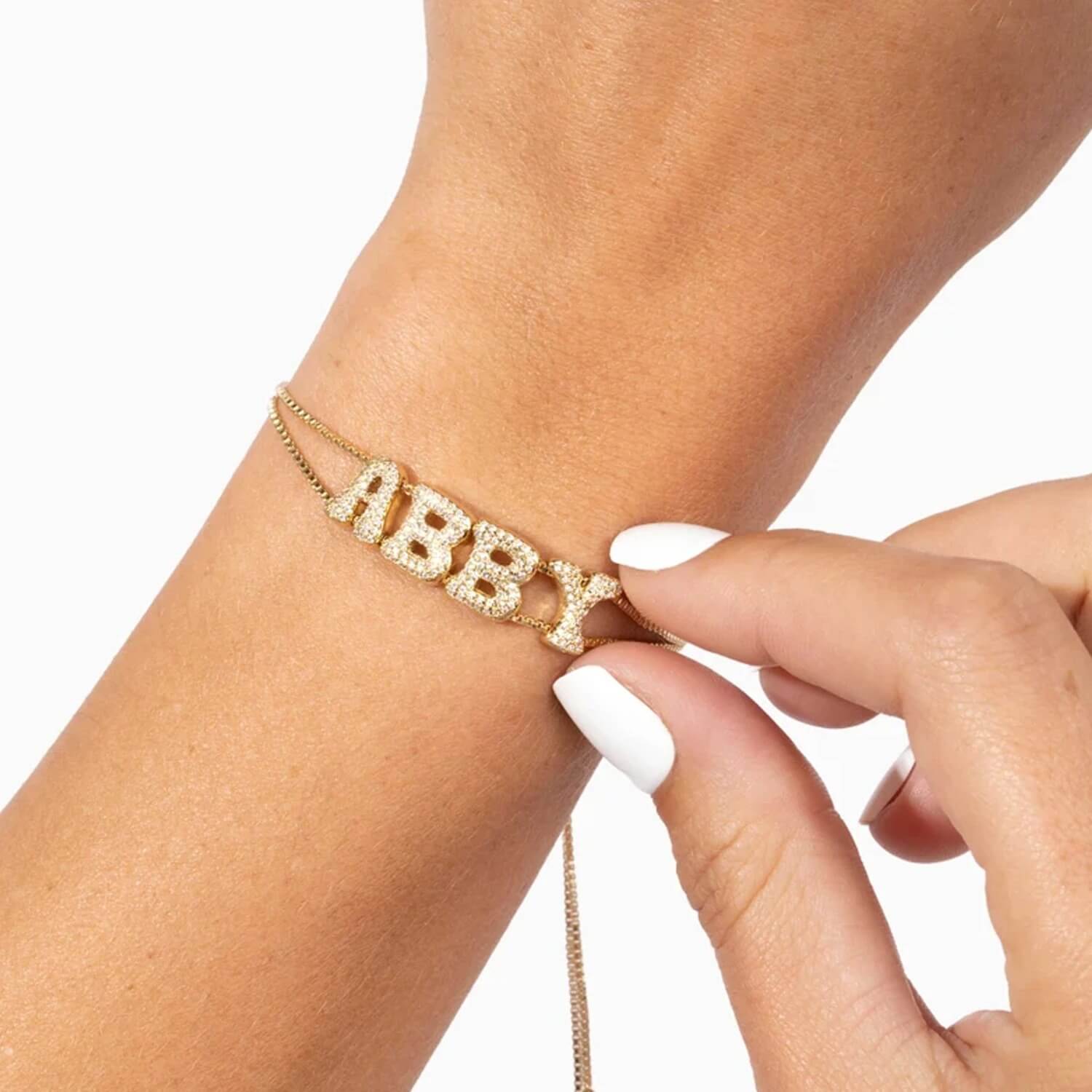 Personalisierte Bubble-Initialen-Armband – Verspieltes, individuelles Schmuckgeschenk