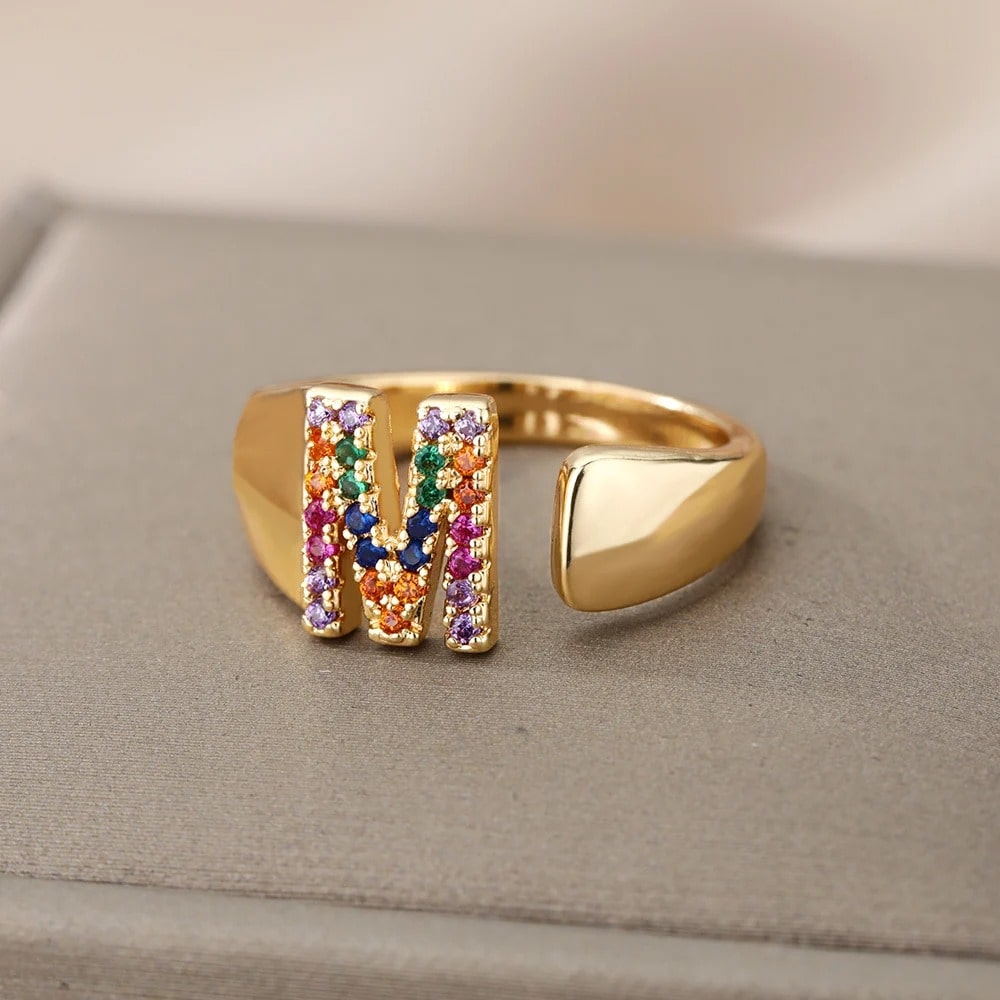 Personalized Radiance Rainbow Ring