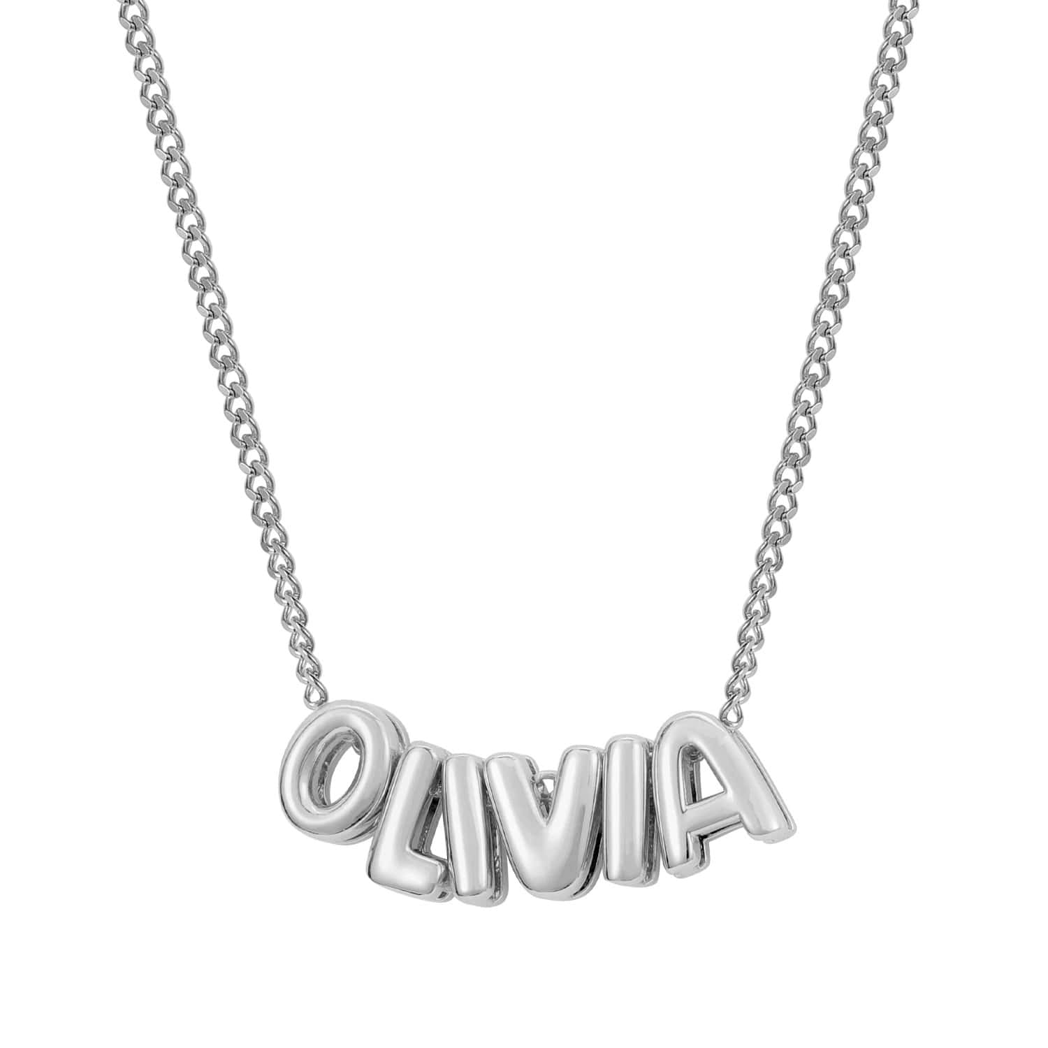 Personalisierte Olivia Bubble Namenskette