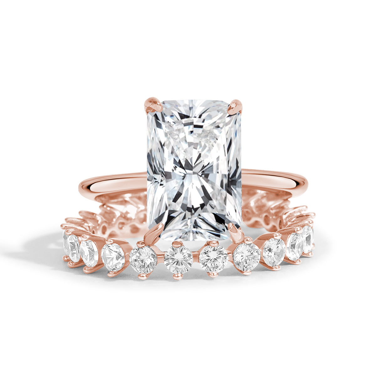 Eternal Harmony Moissanite Duo Ring Set