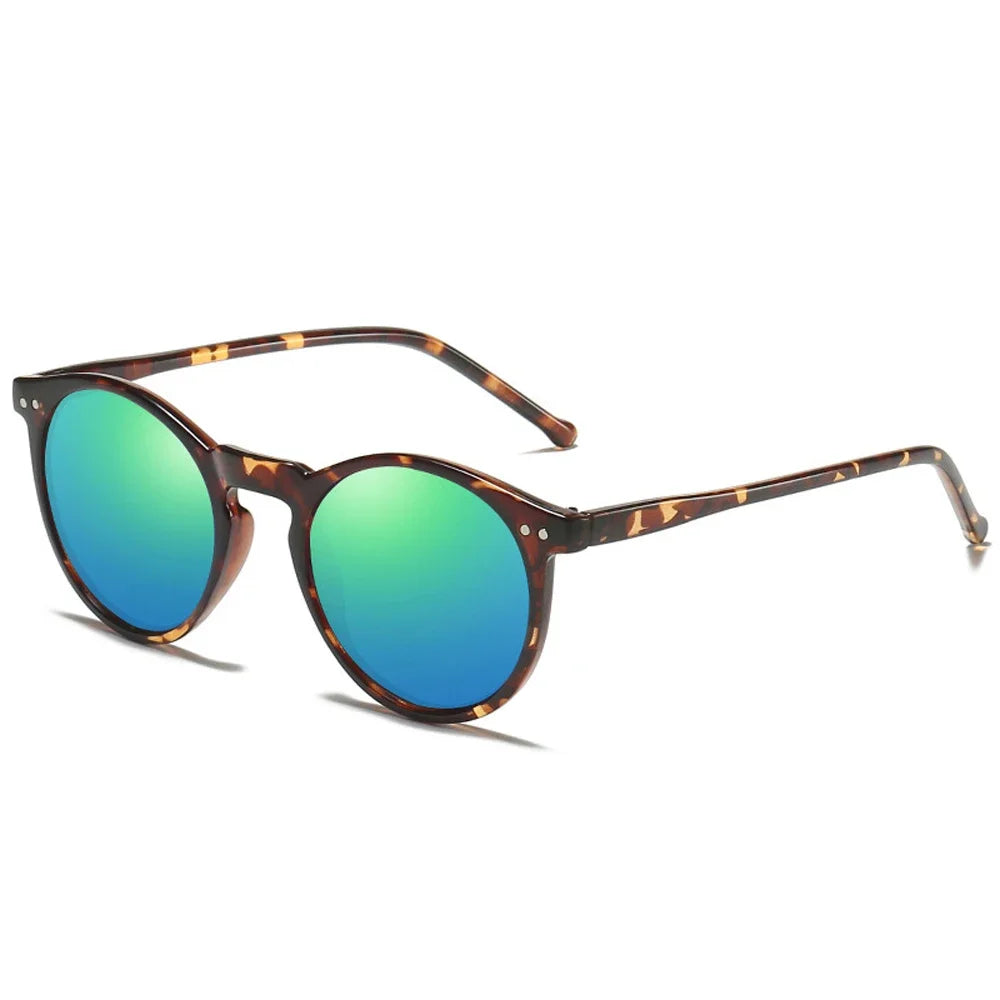 EcoChic Vintage Runde Biobasierte Sonnenbrille