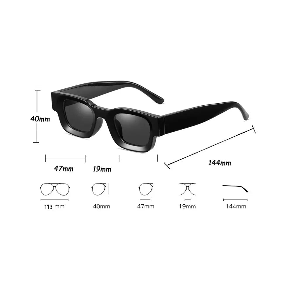 Gamal All Black Polarisierte Sonnenbrille