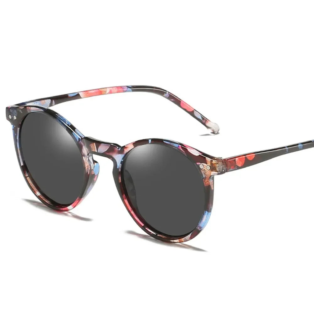 EcoChic Vintage Runde Biobasierte Sonnenbrille