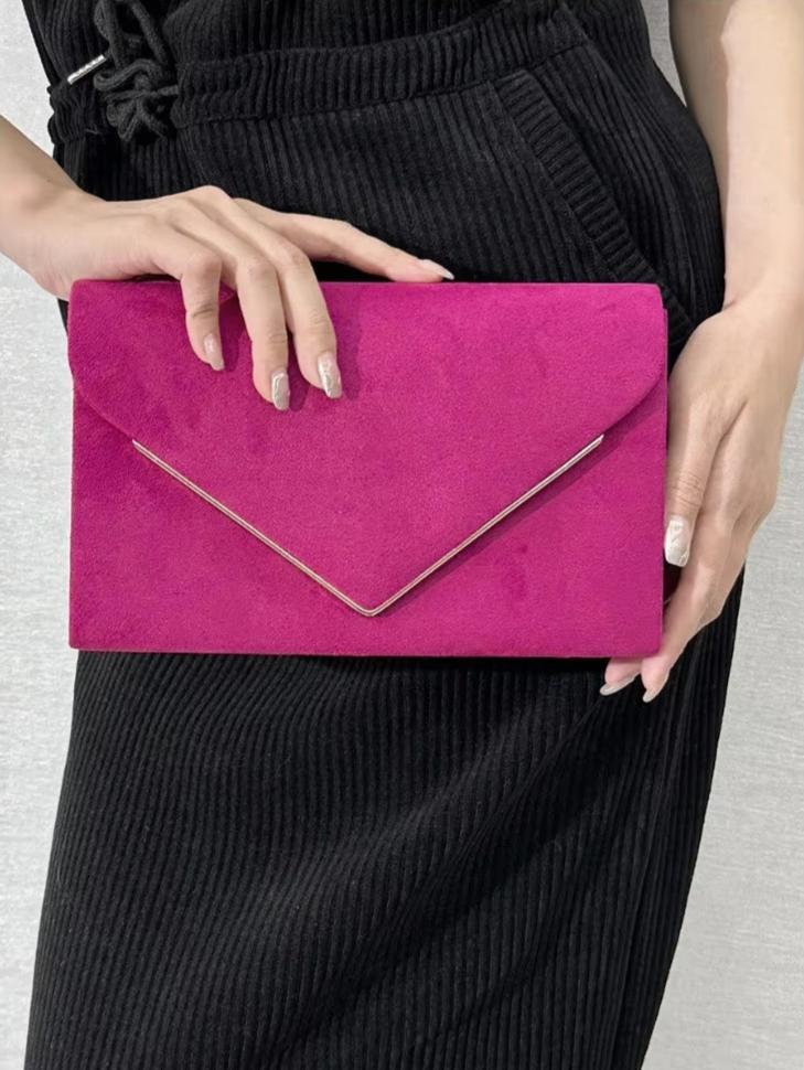 Noctura Wildleder Samt Umschlag Clutch