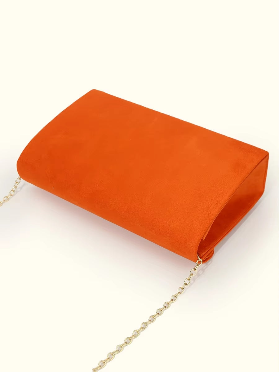 Noctura Wildleder Samt Umschlag Clutch