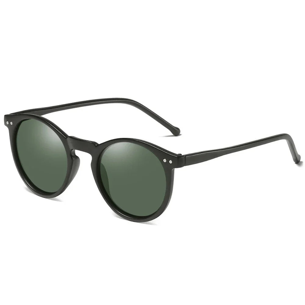 EcoChic Vintage Runde Biobasierte Sonnenbrille