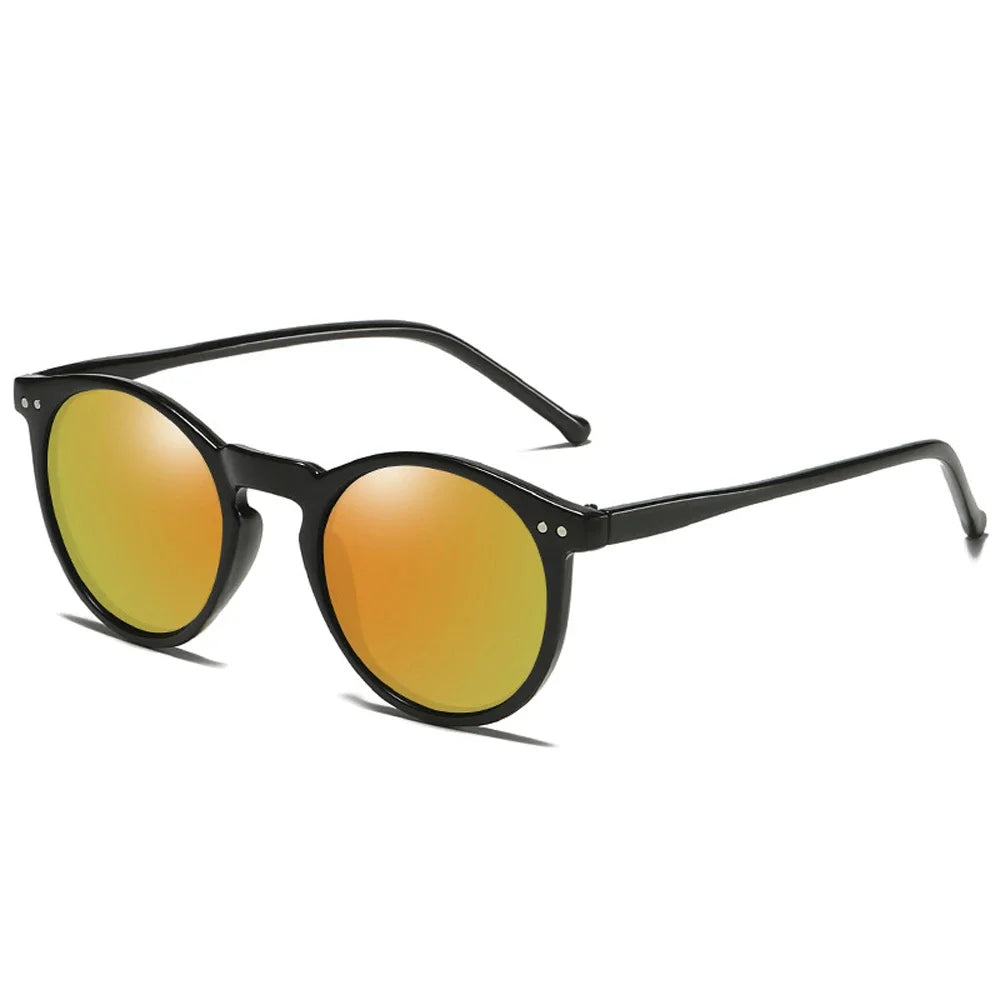 EcoChic Vintage Runde Biobasierte Sonnenbrille