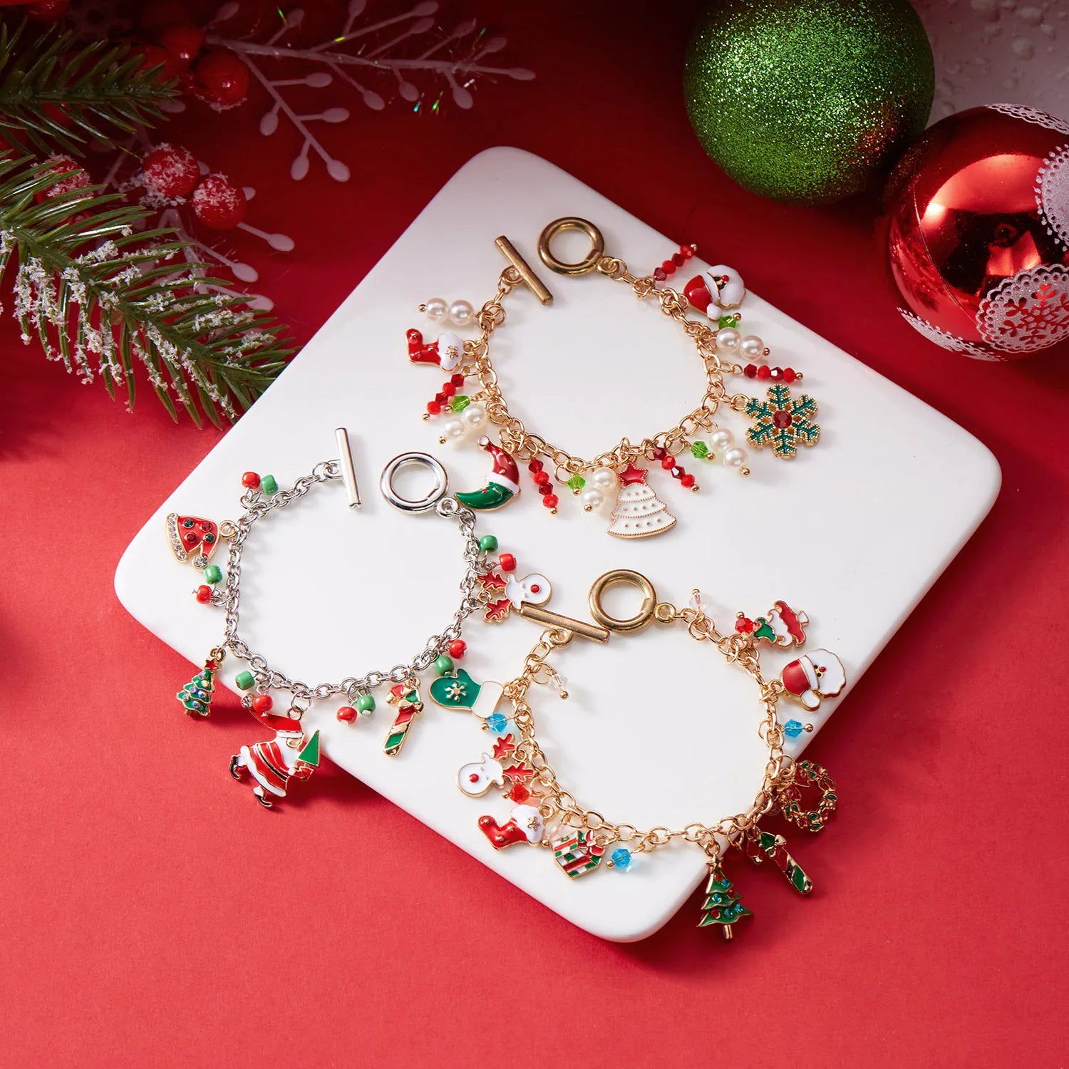 Weihnachtliches Armband