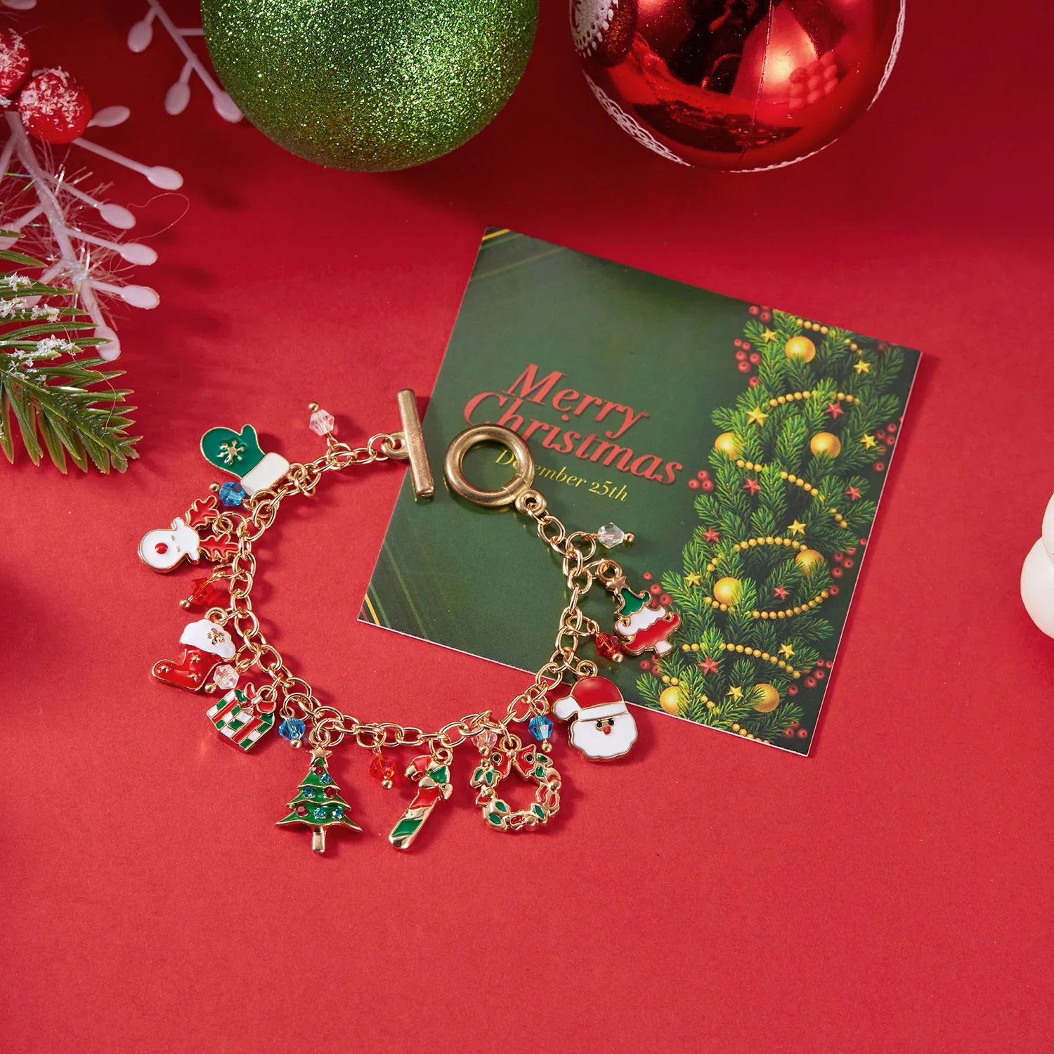 Weihnachtliches Armband