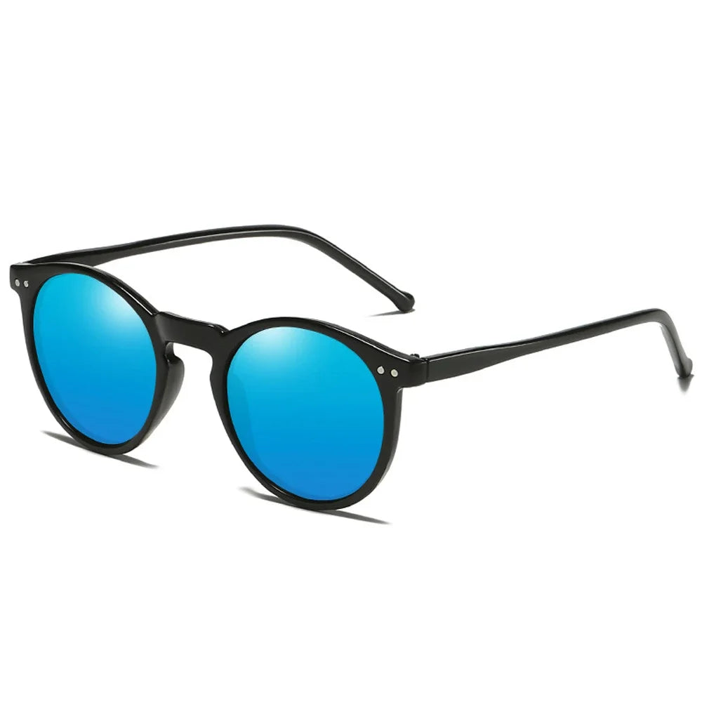 EcoChic Vintage Runde Biobasierte Sonnenbrille