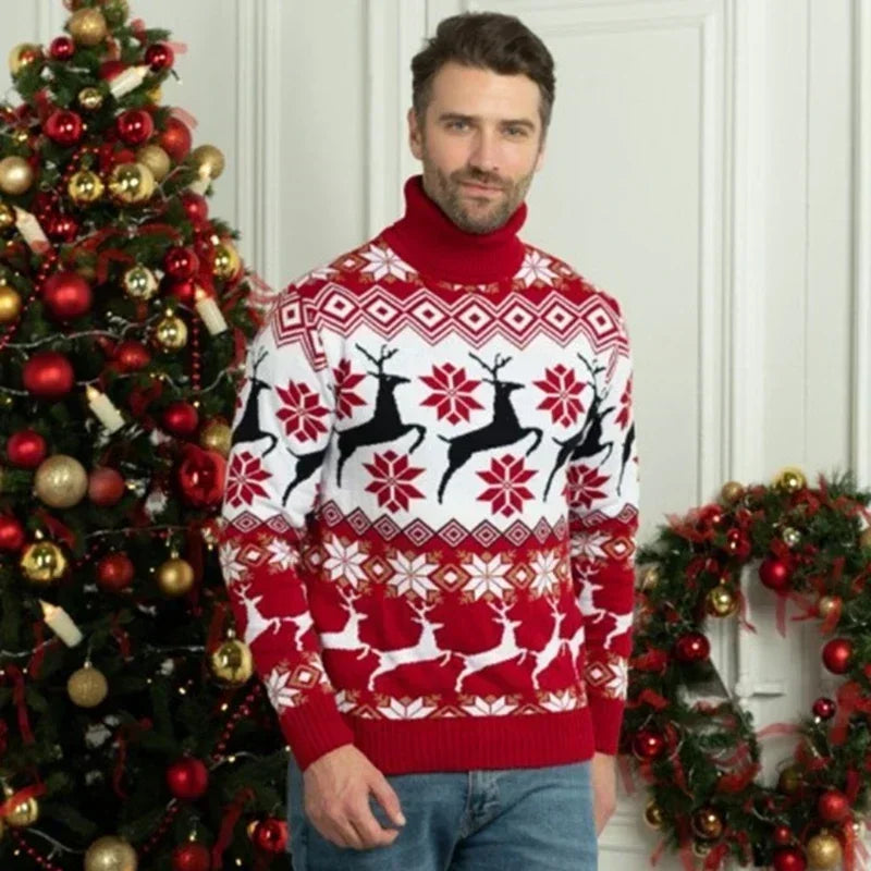 Elch-Thema Paar Pullover