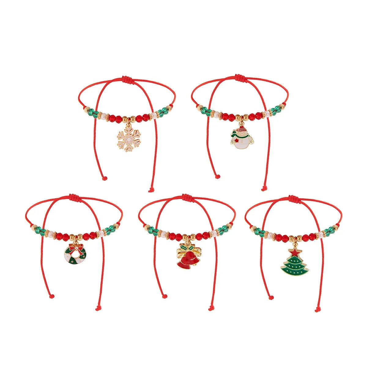 Niedliches mehrlagiges Weihnachtsarmband