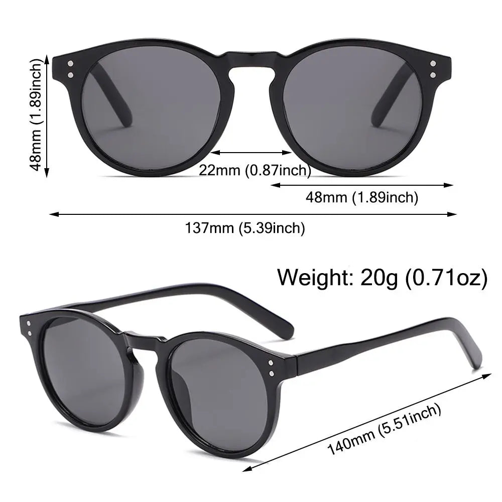 Eco-Chic Runde Sonnenbrillen – Zeitlose Eleganz umarmen