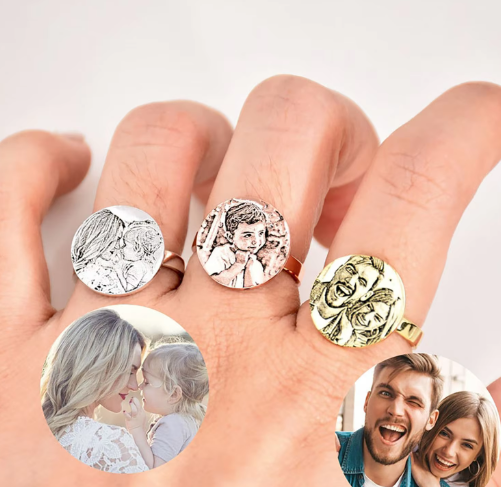 Personalisierter Ring mit Bild
