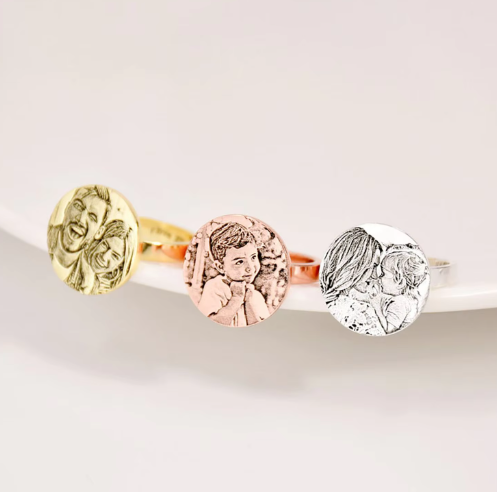 Personalisierter Ring mit Bild