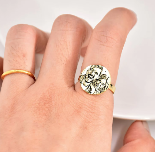 Personalisierter Ring mit Bild