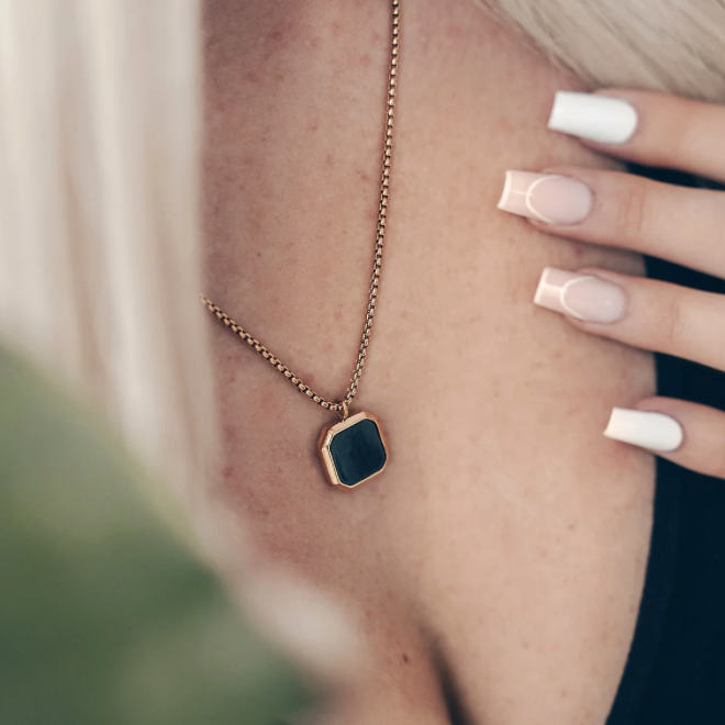 Personalisierte wärmeaktivierte Foto-Halskette – Individueller Erinnerungsanhänger