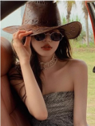Goldene Olive Sonnenbrille