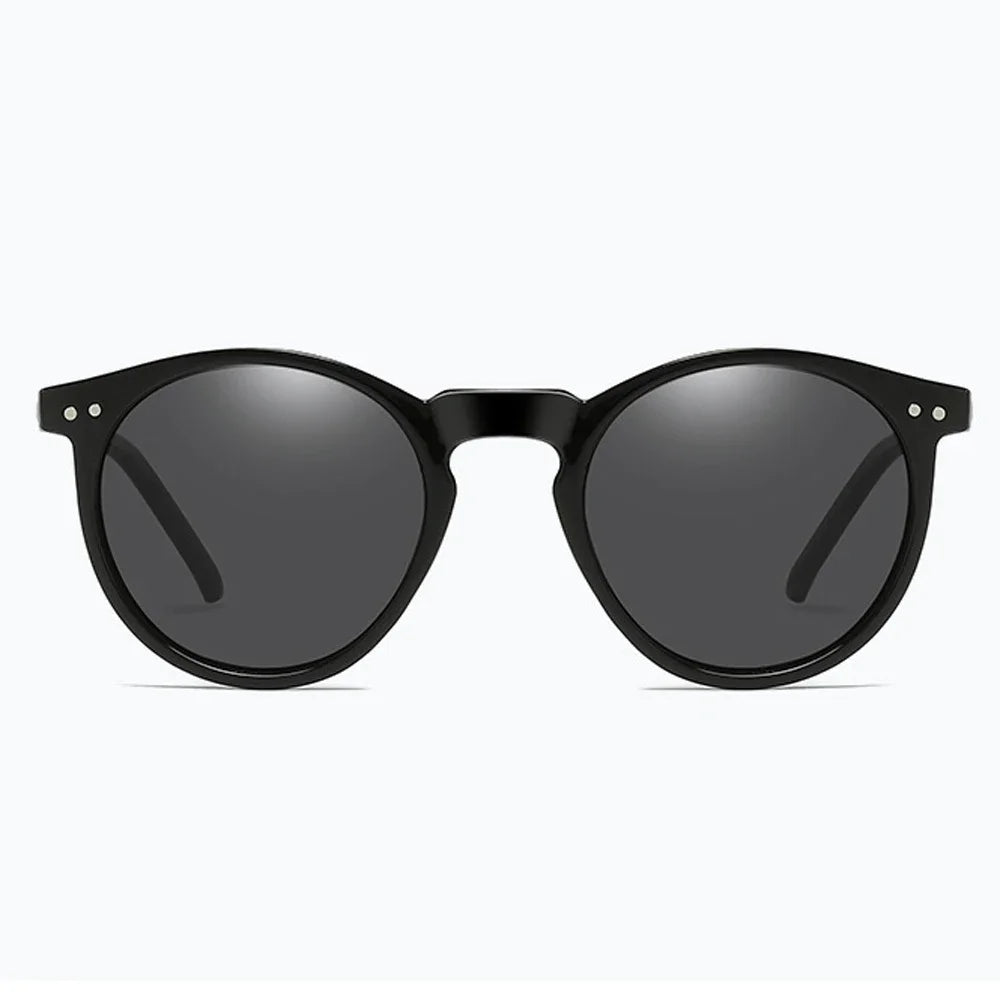 EcoChic Vintage Runde Biobasierte Sonnenbrille