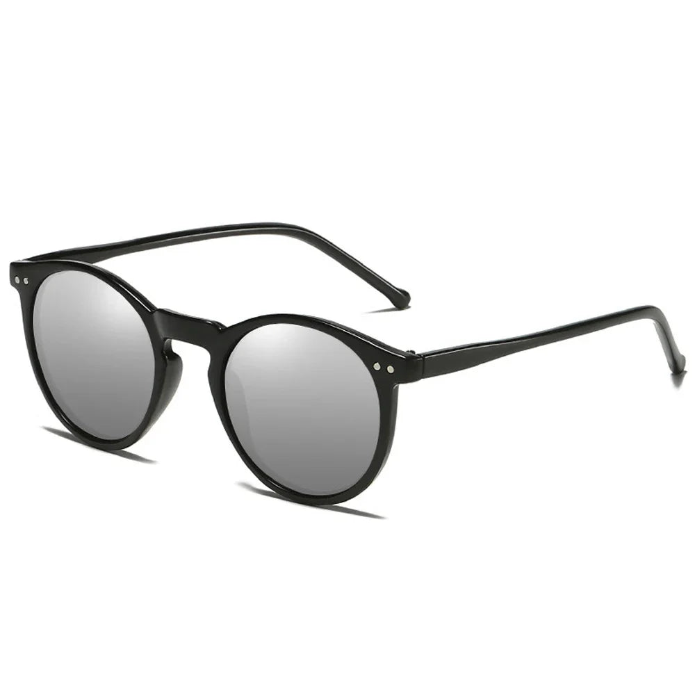 EcoChic Vintage Runde Biobasierte Sonnenbrille
