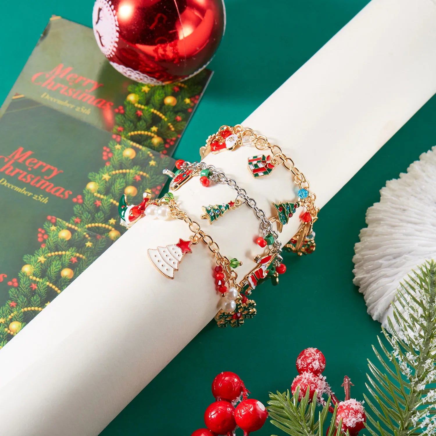 Weihnachtliches Armband