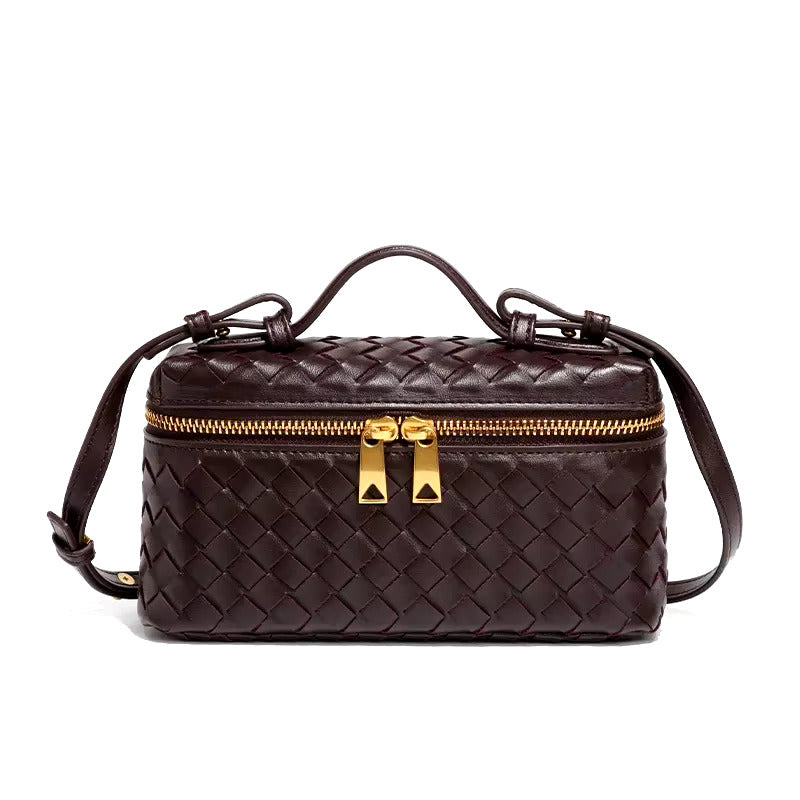 Gewebte vegane Lederhandtasche