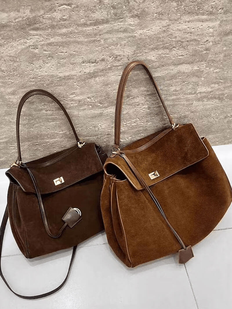 Elarna vegane Wildleder schicke Handtasche