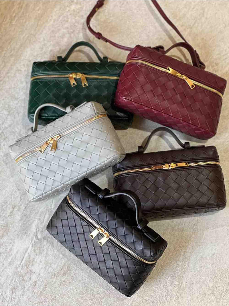 Gewebte vegane Lederhandtasche