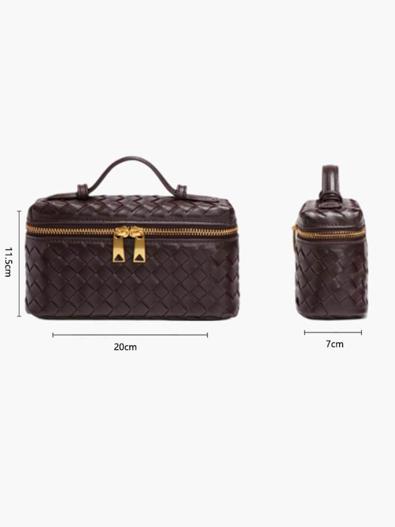 Gewebte vegane Lederhandtasche