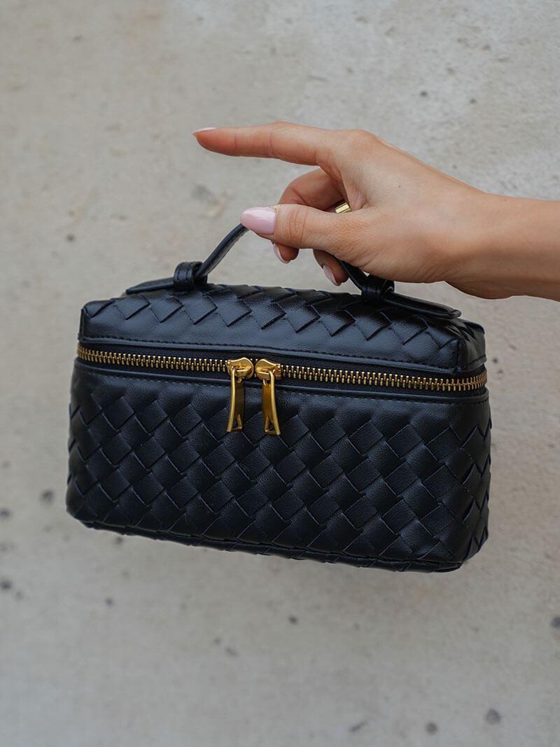 Gewebte vegane Lederhandtasche