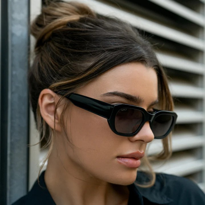 Städtische schicke polarisierte rechteckige Sonnenbrille