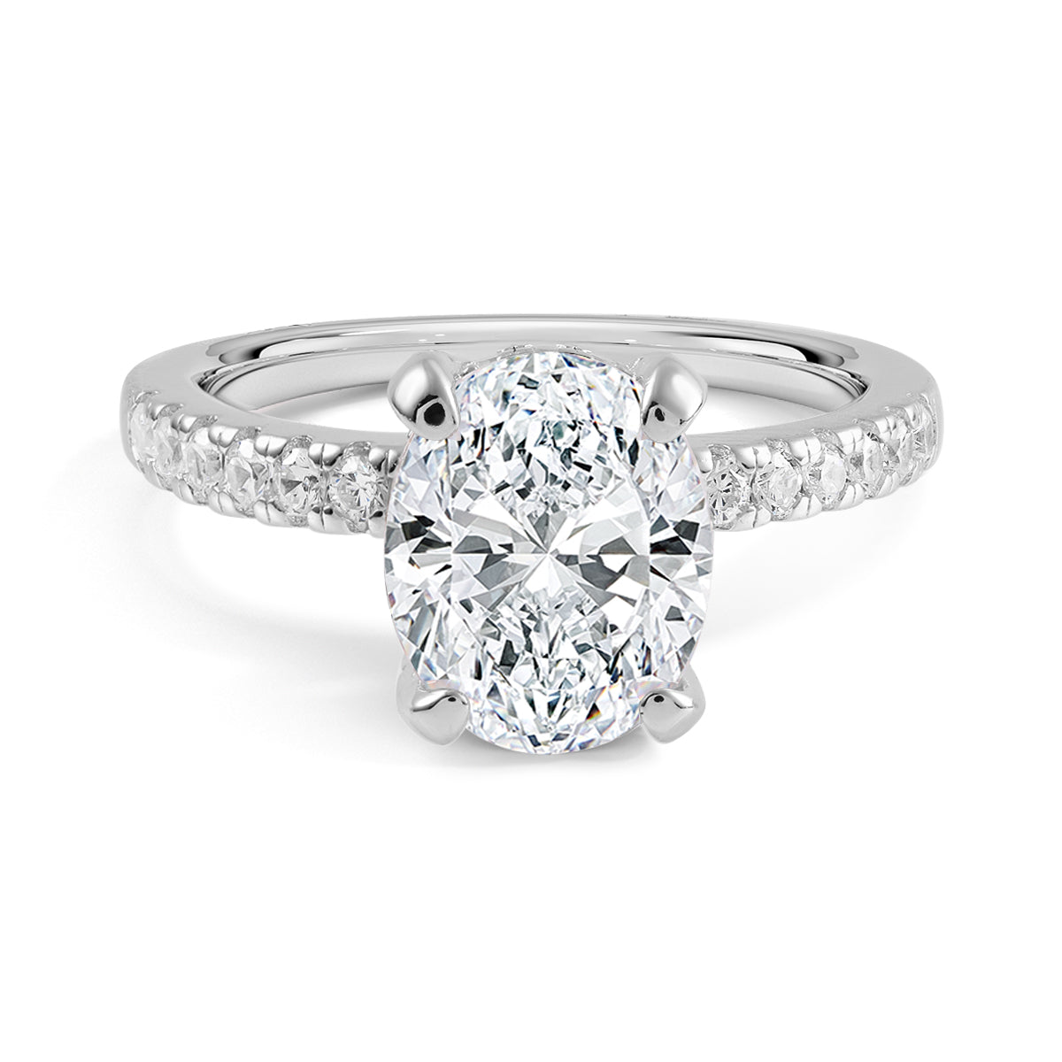 Radiant Grace - The Amara Moissanite Solitaire Ring