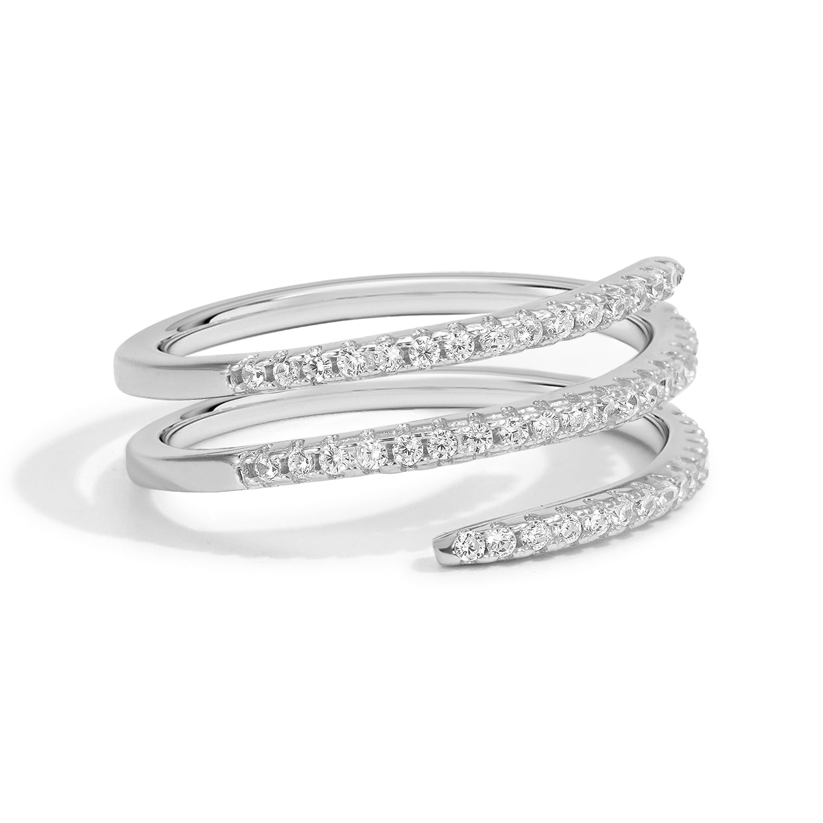 Ewige Flamme Moissanit Ring
