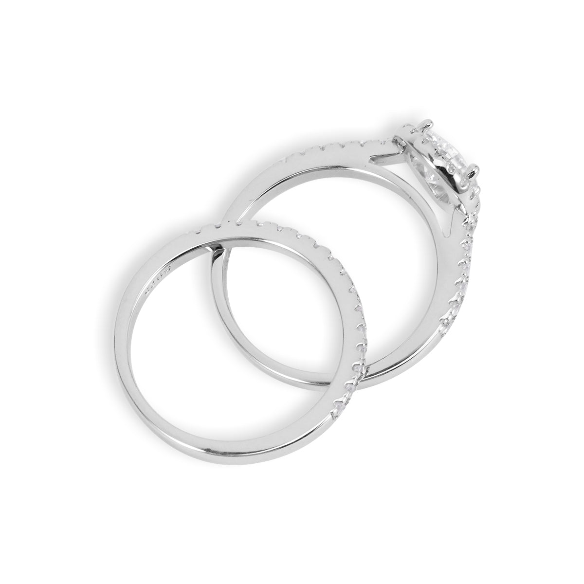 Isabella Moissanite Sterlingsilberring