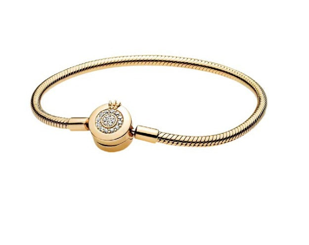 Strahlende Momente 18K vergoldetes klassisches Armband