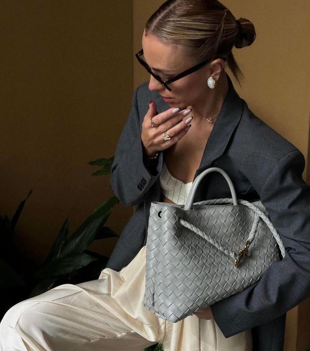 Gewebte vegane Leder-Tasche