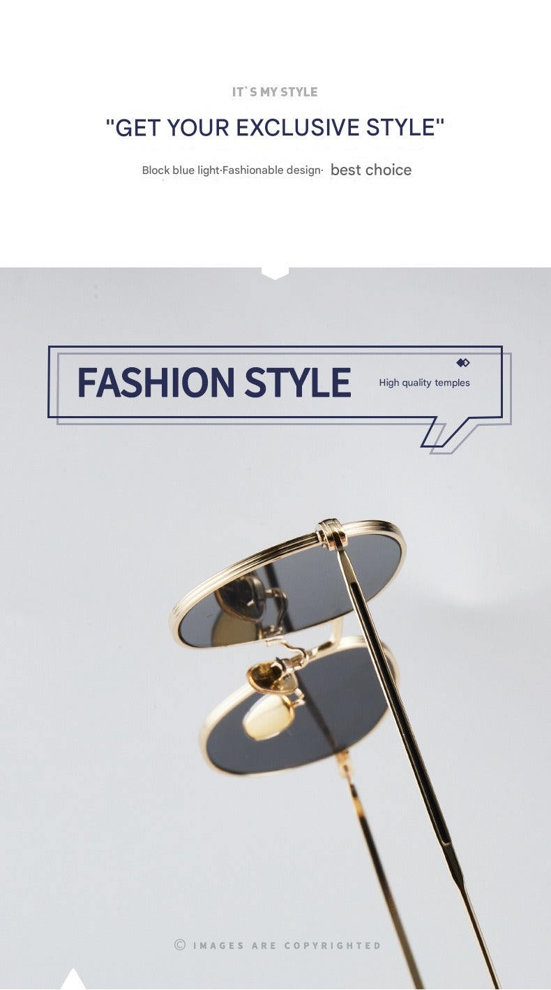 Goldene Olive Sonnenbrille