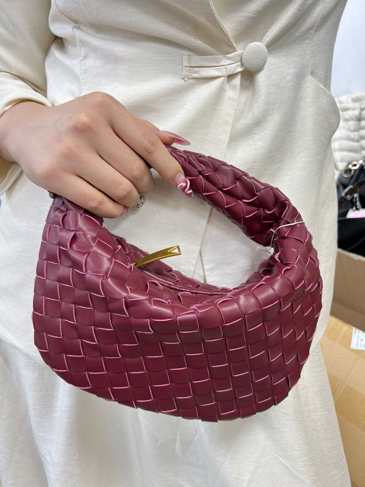 Aurelia Woven Mini Handbag