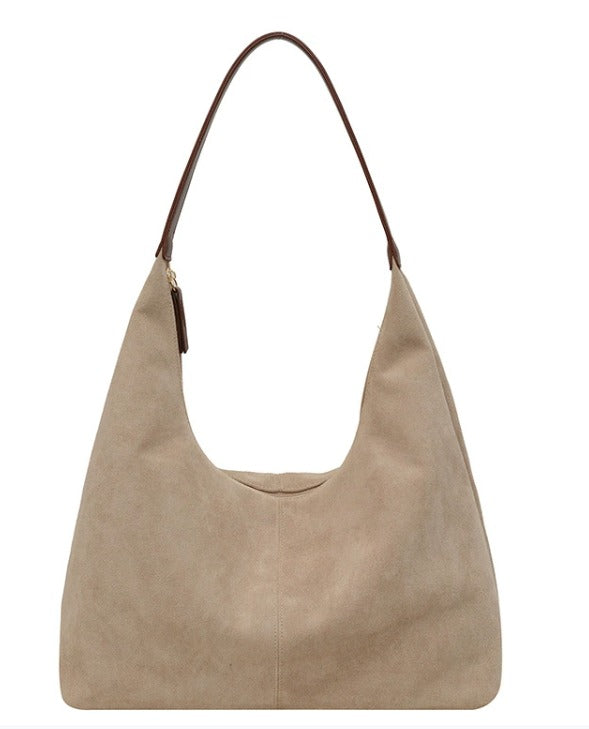 Elegante vegane Leder-Halbmond-Tasche