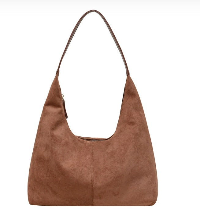 Elegante vegane Leder-Halbmond-Tasche