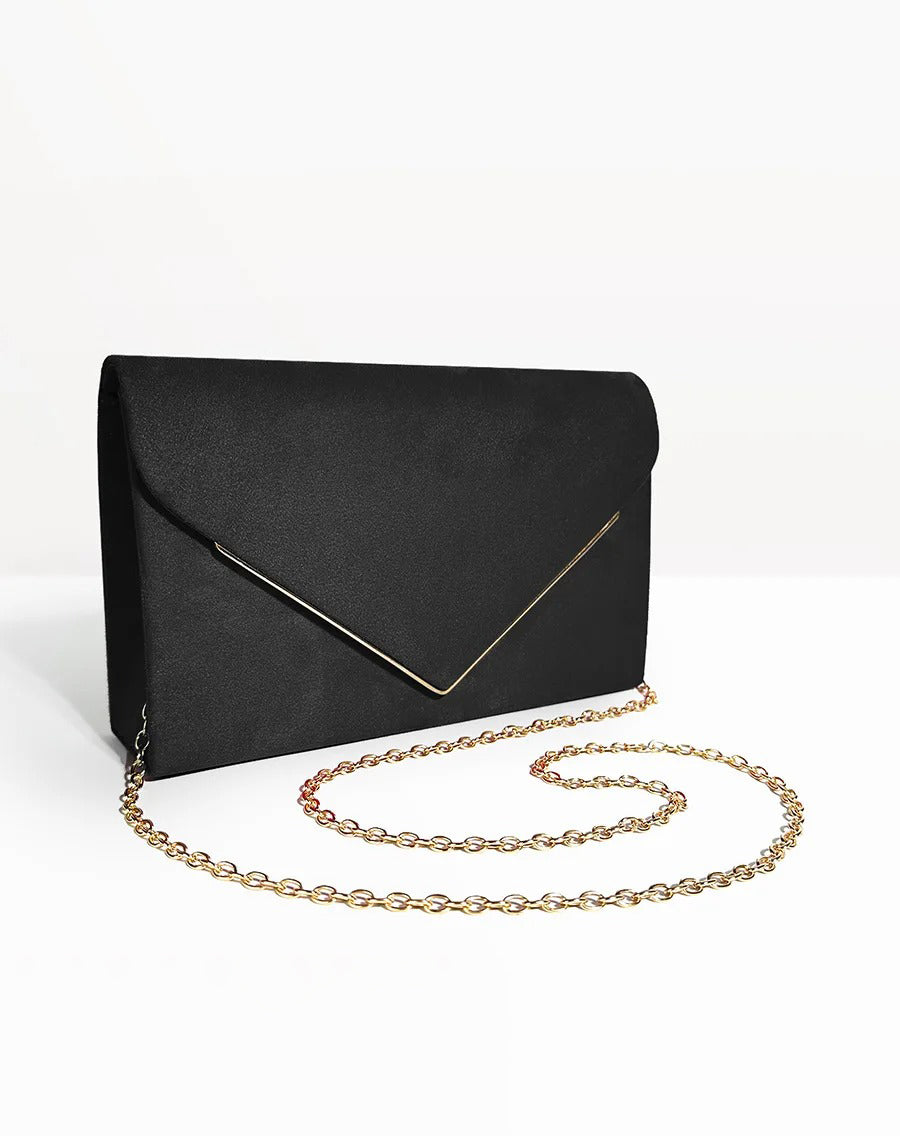 Noctura Wildleder Samt Umschlag Clutch