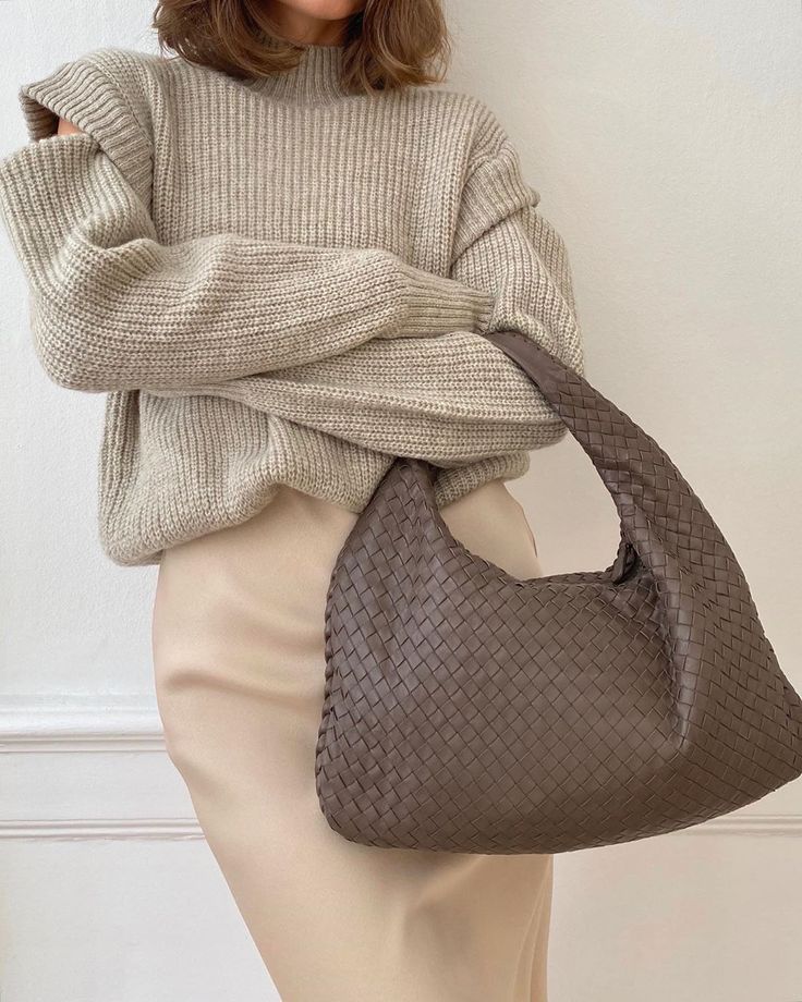 Aurelle Luxe Gewebte Handtasche